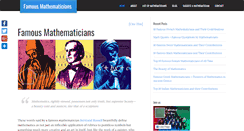 Desktop Screenshot of famous-mathematicians.com